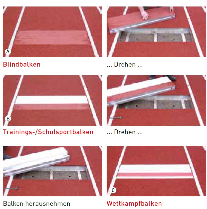 Sprungbalken 3in1 Anwendungen