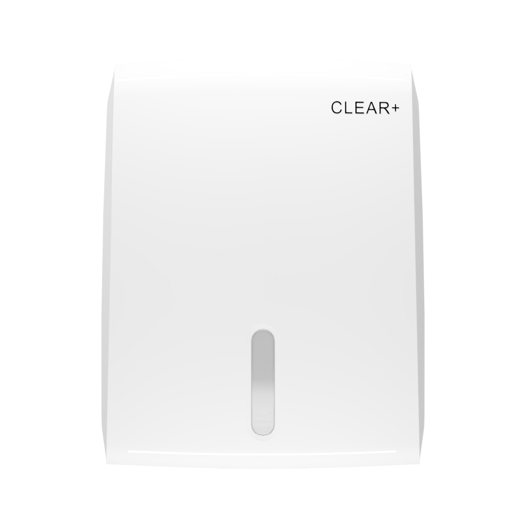 Clear+ Folded Hand Towel Dispenser white_1