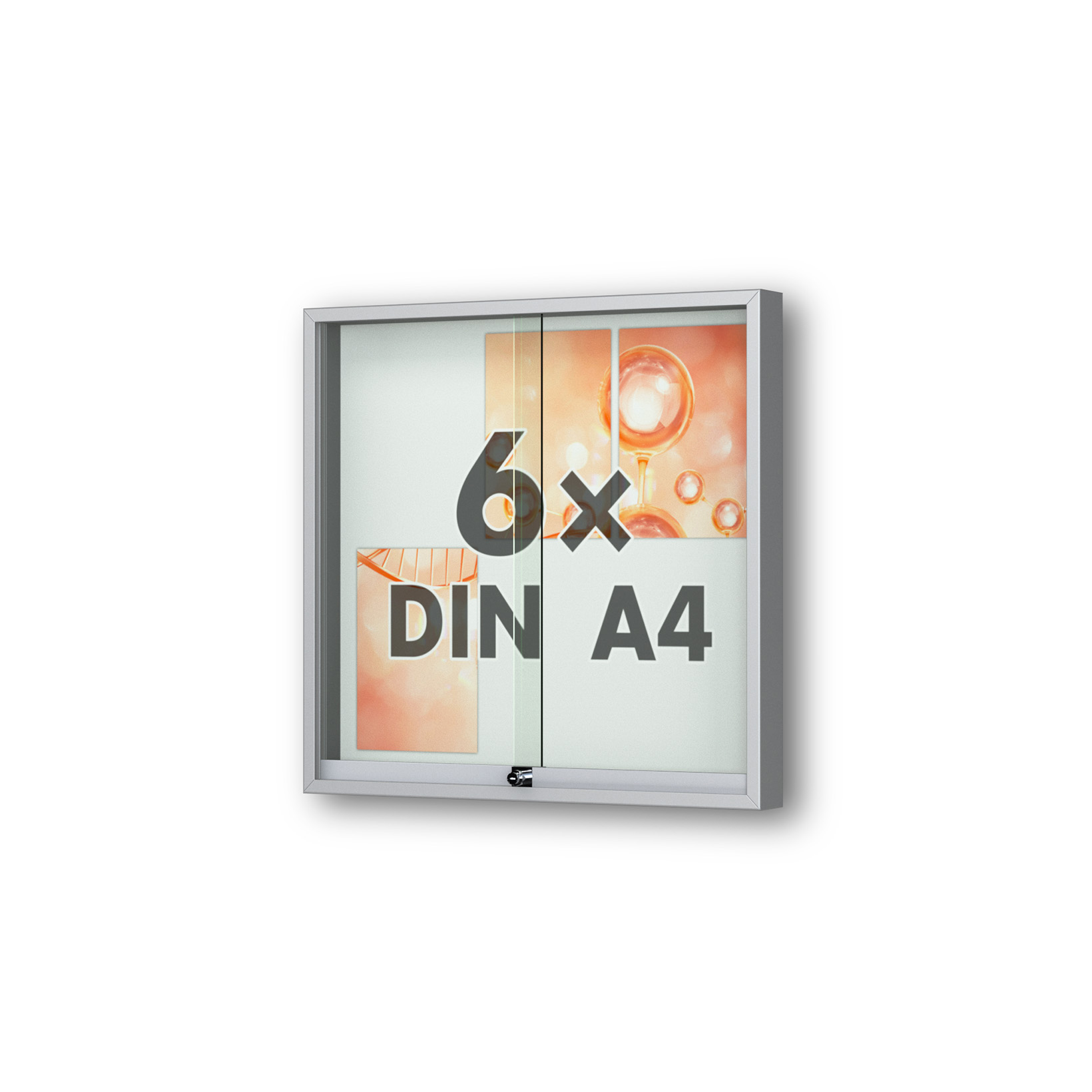 Abbildung eines Indoor-Schaukastens des Modells FORTIS von ST-VITRINEN.