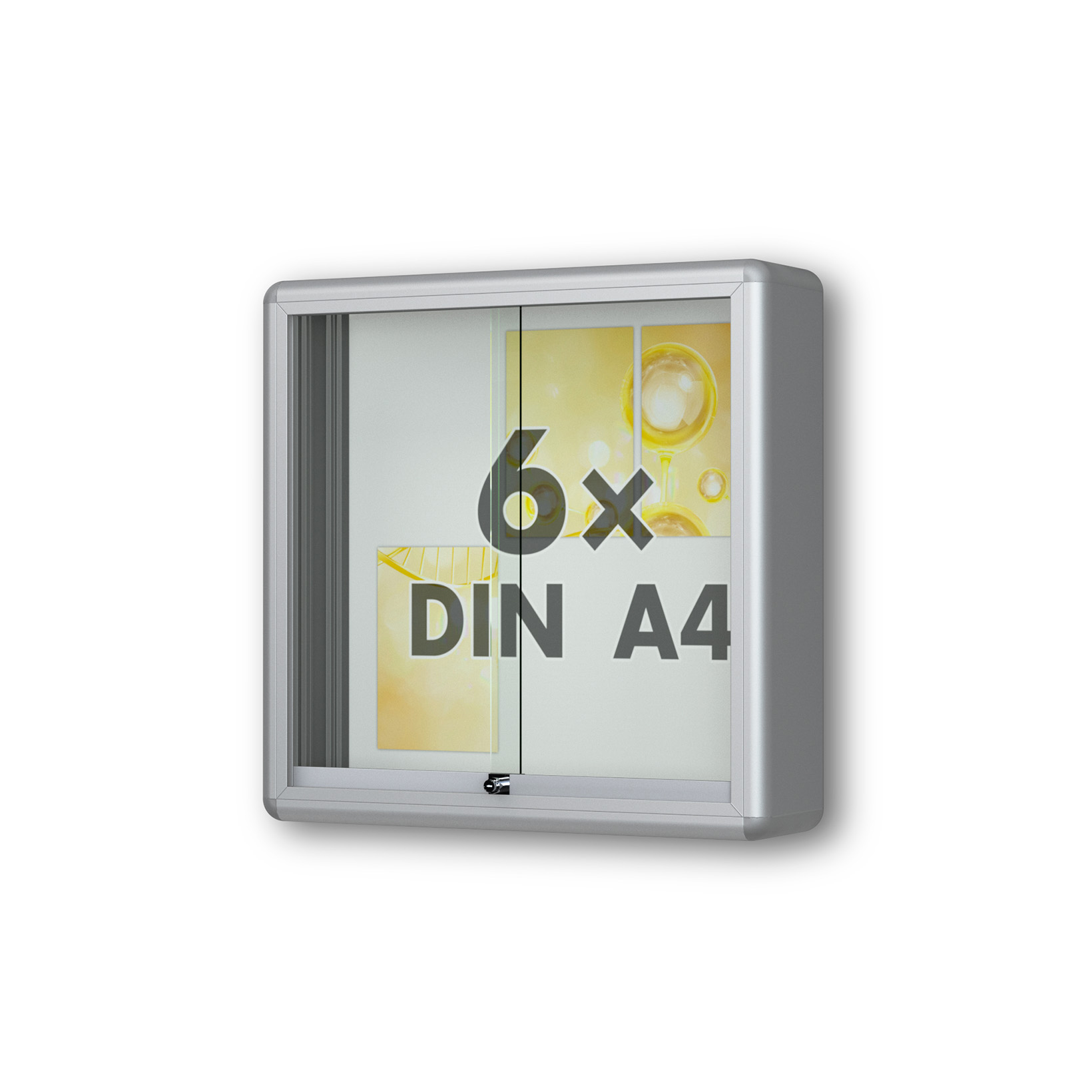 Abbildung eines Indoor-Schaukastens des Modells MOVEO von ST-VITRINEN.