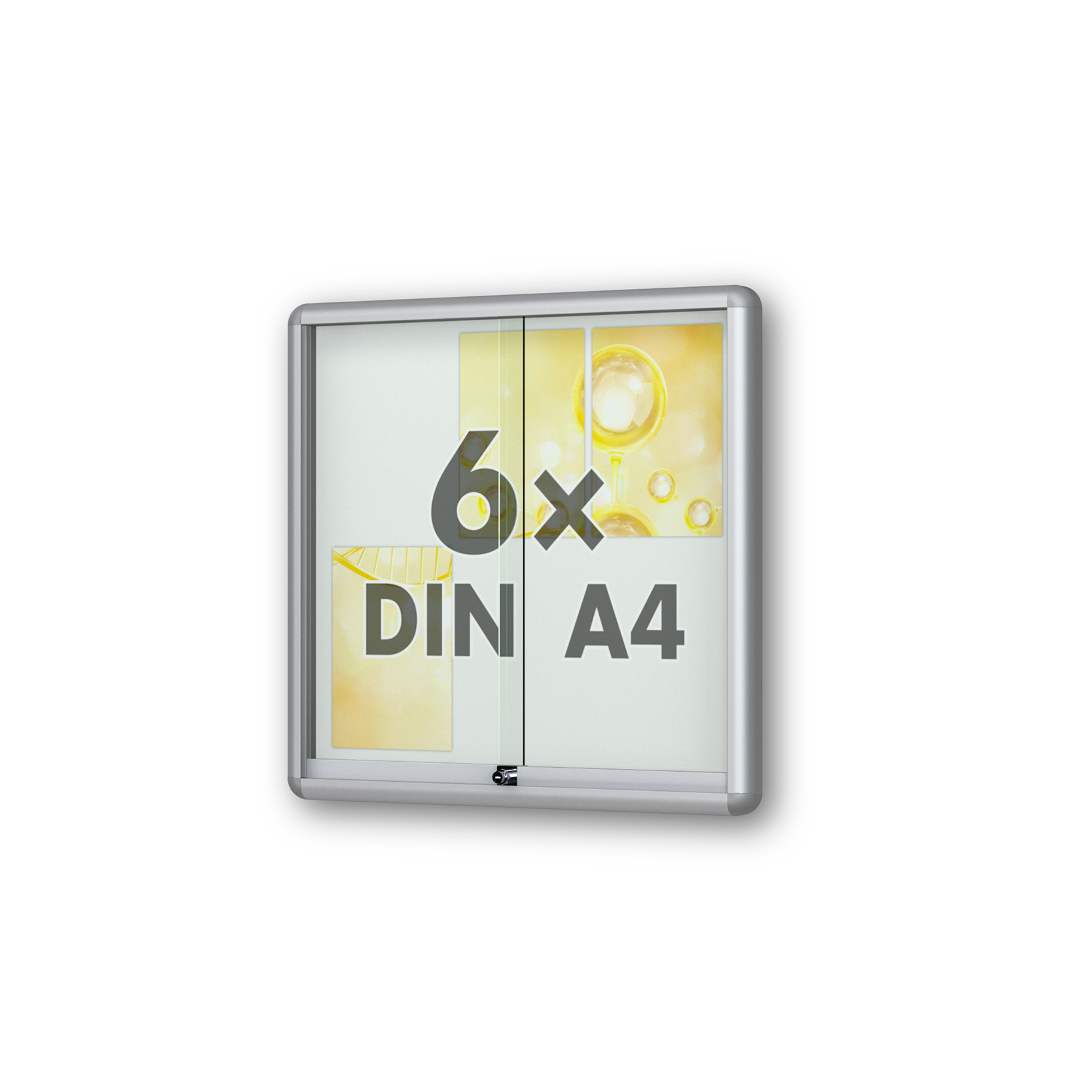 Abbildung eines Indoor-Schaukastens des Modells MOVEO von ST-VITRINEN.